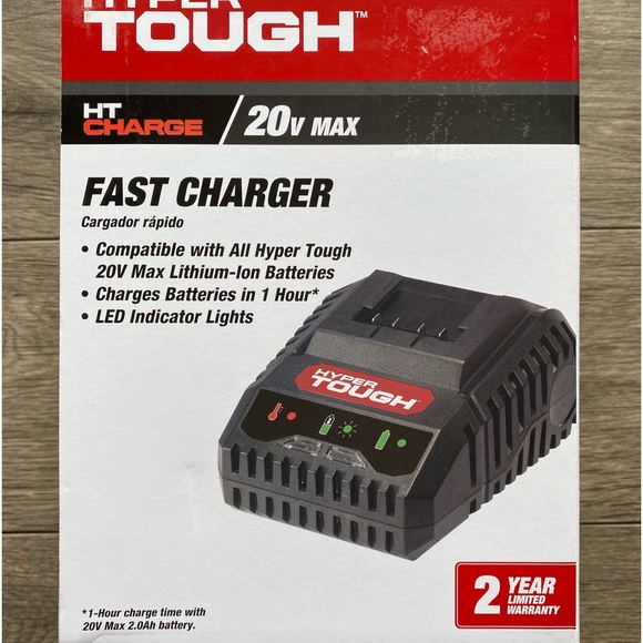 Hyper Tough 20v Fast Charger HT Charger LED Lights Full Compatible - Picture 7 of 8